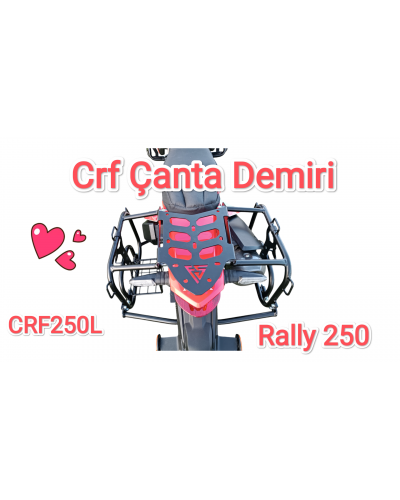 Honda Crf 250l ve Rally Yan Çanta Boru Tipi 
